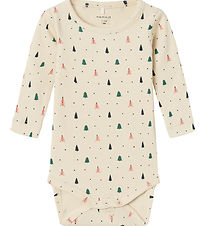 Name It Body L/æ - Rib - NbnDab - Summer Sand m. Julgranar