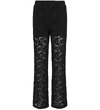Kids Only Trousers - KogMilly - Black w. Lace
