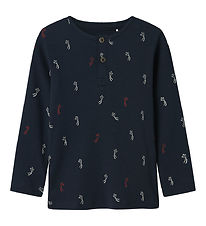 Name It Blouse - Rib - NmmLabela - Navy Blazer