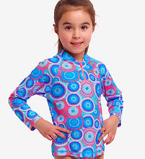 Funkita Swim Top - Zippy Rash - UV50+ - Bundjalung Blue