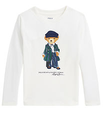 Polo Ralph Lauren Bluse - Weiß m. Kuscheltier