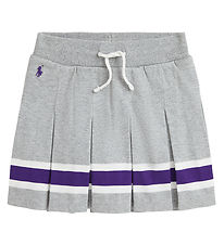 Polo Ralph Lauren Tennisrock - Grau Meliert m. Lila/Weiß