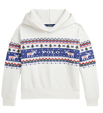 Polo Ralph Lauren Kapuzenpullover - Weiß m. Strickerei