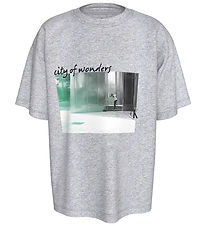 Calvin Klein T-skjorte - City Scene Rlxd - Grey Heather