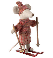 Maileg Winter mouse w. Ski - Big sister - Rose