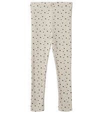 Fliink Leggings - Kelly - Sandshell w. Bows