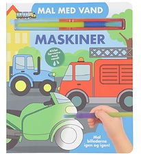 Alvilda Colouring Book - Paint With Water - Machines