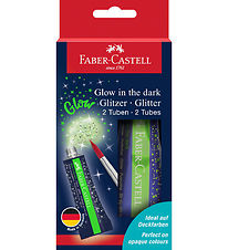 Faber-Castell Glitter Tubers - 2 pcs - Glow In The Dark