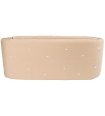 Filibabba Bed Bumper - 340x30 cm - Warm Grey/Embroidered The wha