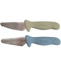Filibabba Knife set for kids - 2-Pack - Blue/Green