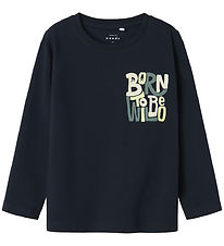Name It Blouse - NmmVux - Dark Sapphire/Born To Be Wild