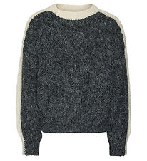 Vero Moda Girl Bluse - Strick - VmCordelia - Dark Grey Melange/B