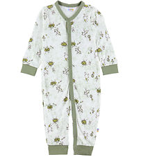 Joha Schlafanzug - Bambus - Off White m. Print