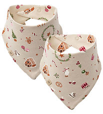 Wheat Babylätzchen - Eden - 2er-Pack - Offwhite Holiday