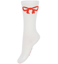 Mini Rodini Hnéverkir - Bow - Offwhite