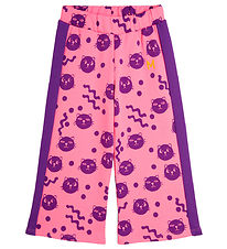 Mini Rodini Sweatpants - Squiggly Cats - Rosa