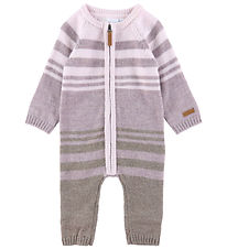 Name It Jumpsuit - Wool - NbfWriss - Purple Dove w. Stripes