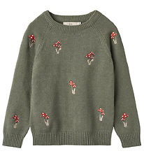 Fliink Blouse - Knitted - Benna Mushroom - Beetle