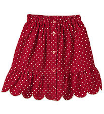 Fliink Skirt - Corduroy - Dolly Dot - Pompeian Red