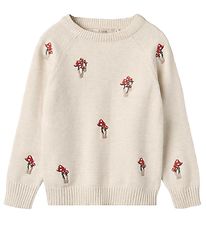 Fliink Blouse - Knitted - Benna Mushroom - Sandshell