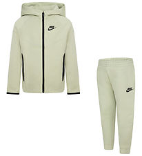 Nike Sweatset - Cardigan/Jogginghosen - Olive Aura