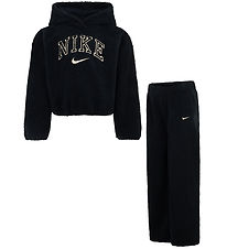 Nike Sett - Hettupeysa/Buxur - Svart/Gold