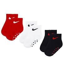 Nike Sokkar - 3 Pakki - Skriðleysi - Háskólarautt/Dökkblátt/Hvít