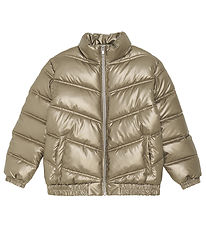 Creamie Puffer Jacket - Metallic - Pale Gold
