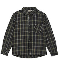 Minymo Overhemd - Dark Navy m. Ruiten