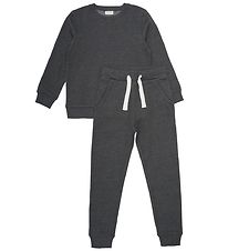 Minymo Sweat Set - Dark Grey Melange