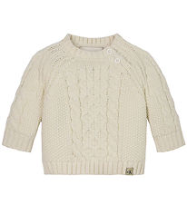 Calvin Klein Bluse - Strick - Zopfmuster - Turteltaube