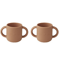 Liewood Cups - Silicone - Gene - 2-Pack - CAT/Tuscany Rose