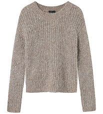 LMTD Blouse - Knitted - NlfNuluis - Peyote/WITH SEQUINS
