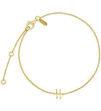 Design Letters Bracelet - H - 18K Gold Plated