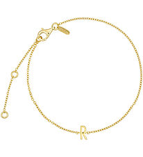 Design Letters Bracelet - R - 18K Gold Plated
