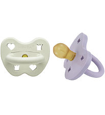 Hevea Pacifiers - 3-36 Mths. - 2-Pack - Natural Rubber - Twiligh
