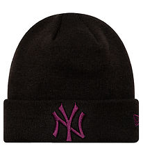 New Era Beanie - Knitted - New York Yankees - Black/Purple
