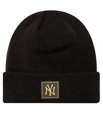 New Era Beanie - Knitted - New York Yankees - Metallic - Black