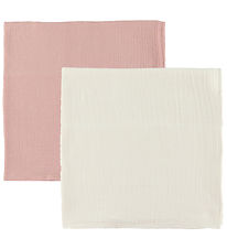 Carrés de mousseline Ooh Noo - 2 Pack - 65x65 cm - Ivory & Blush