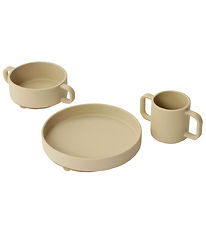 Everleigh & Me Dinner Set - Silicone - 3 Parts - Clay