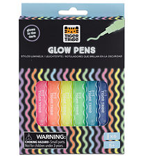 Tiger Tribe Colouring Set - 6-Pack - Glow Pens