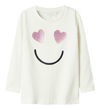 Name It Blouse - NmfShine - Cloud Dancer