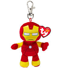Ty Keychain w. Soft Toy - Beanie Babies - 10 cm - Marvel Iron Ma