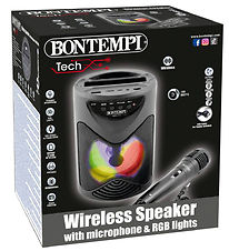 Bontempi Speaker w. Microphone/Light - 18 cm - Wireless