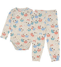 Konges Sløjd Bodysuit L/æ/Trousers - Bow Ballerina