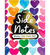 Ooly Sticky Notes Book - Side Notes - Rainbow Hearts