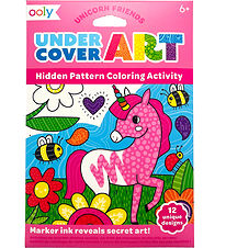 Ooly Coloring sheet - Undercover Art - 12 pcs - Unicorn Friend