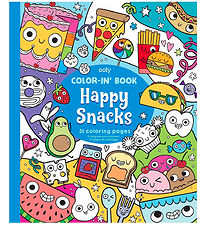 Ooly Colouring Book - Color-in' Book - Happy Snacks