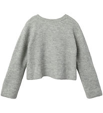 LMTD Blouse - Knitted - NlfBowBack- Light Grey Melange