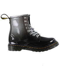 Dr. Martens Stiefel - 1460 Glitter J - Silber/Schwarz
